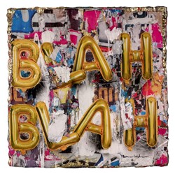 Opinionation by Bram Reijnders - Glazed Original Painting on Board sized 28x28 inches. Available from Whitewall Galleries